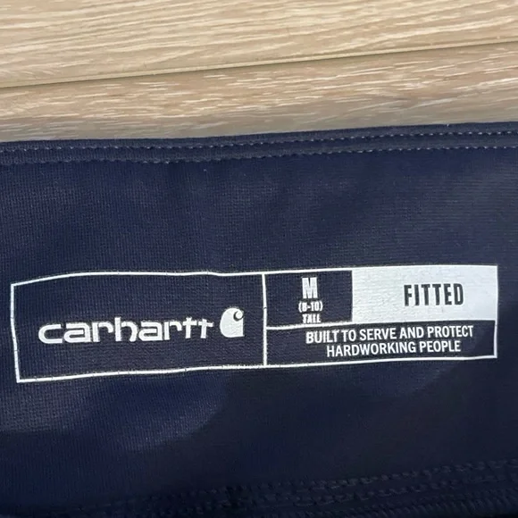 Carhartt Dark Blue Navy Women’s Tall Med (8-10) Fitted Legging Pants - Picture 4 of 8